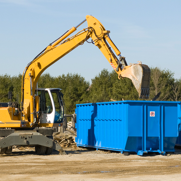 are there any restrictions on where a residential dumpster can be placed in West Alto Bonito